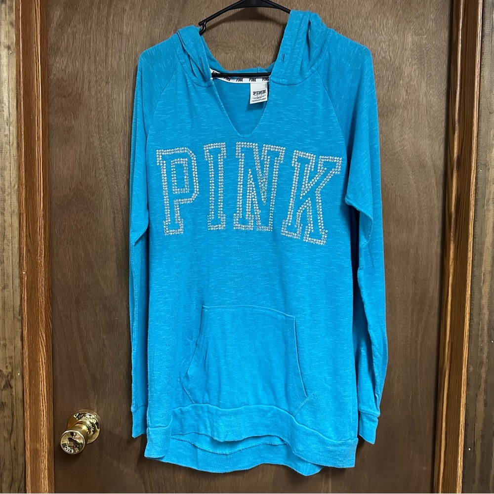 Victorias‎ Secret Pink Bling Pullover Hoodie Sweatshirt Small